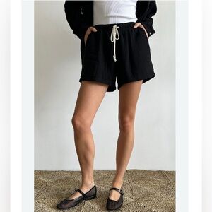 DONNI. Black Women's Shorts